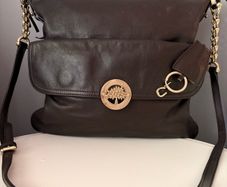 Vintage Mulberry chocolate brown crossbody bag