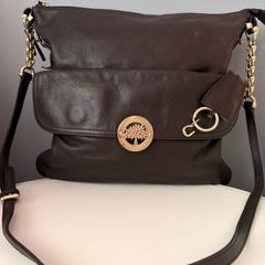 Vintage Mulberry chocolate brown crossbody bag