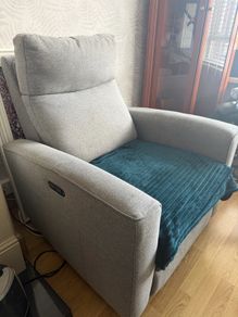Grey Electric Recliner Armchair