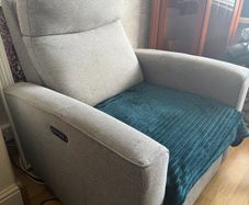 Grey Electric Recliner Armchair