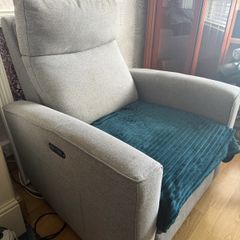 Grey Electric Recliner Armchair