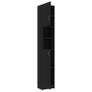 Washing Machine Cabinet Set Black Chipboard Image 10