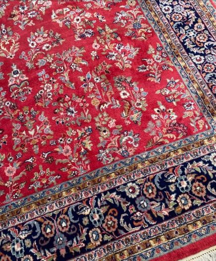 Really fabulous Hand Knotted Wool Sarough Rug 345 cm x 250 cm