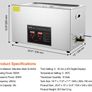 30L Professional Ultrasonic Cleaner with Digital Timer & Heater Ultra Sonic Jewelry Cleaner, Stainless Steel Heated Cleaning Machine for Glasses Watch Rings Small Parts Circuit Board Image 7
