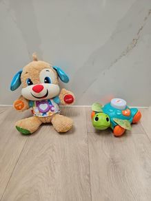 NEW Fisher-Price Laugh & Learn Puppy & Linkimals Sit-to-Crawl Sea Turtle  Bundle