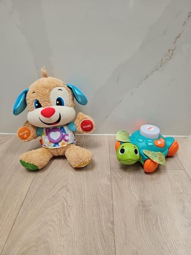 NEW Fisher-Price Laugh & Learn Puppy & Linkimals Sit-to-Crawl Sea Turtle  Bundle