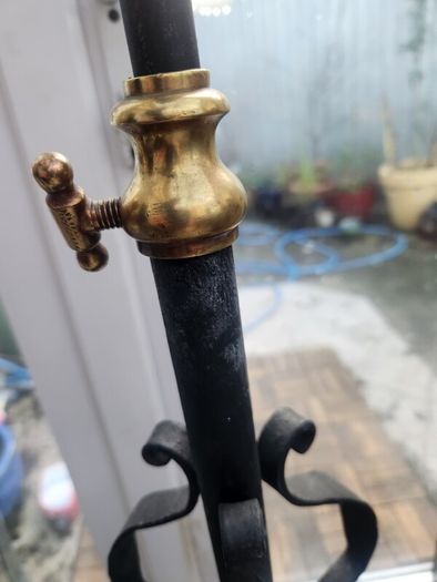 Victorian duplex oil lamp . Telescopic. working.