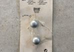 Matt grey knobs/handles x 2 Vintage Ikea