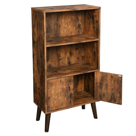 New Retro Bookcase Storage Cabinet- FREE P&P