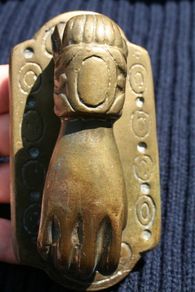 Antique Brass Doorknocker 5" x 2,4"