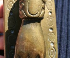Antique Brass Doorknocker 5" x 2,4"