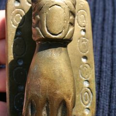 Antique Brass Doorknocker 5" x 2,4"