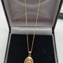 9ct Yellow Gold Miraculous Medal Pendant necklace Image 2