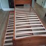 Solid single wooden single trundle bed Image 2