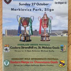2024 Coolera-Strandhill v St Molaise Gaels - GAA Sligo Senior Football Club Final Programme