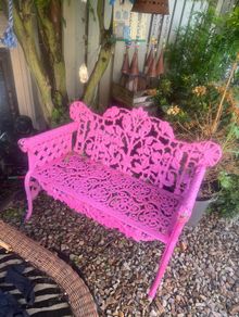 Garden antique bench