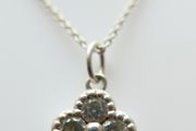 Vintage 925 Sterling Silver Pendant Necklace length 18" - 4g