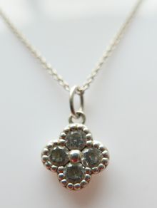 Vintage 925 Sterling Silver Pendant Necklace length 18" - 4g