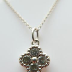 Vintage 925 Sterling Silver Pendant Necklace length 18" - 4g