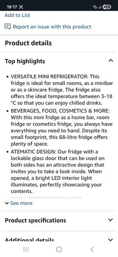 fridge Klarrstein