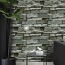 NEW SALE | Stone Brick Wallpaper Peel and Stick 3D Effect Blocks Vintage Brick Faux Textured Self-Adhesive Wallpaper Kitchen Cabinets Backsplash Fireplace Laundry Room Accent Wall Decor Image 2