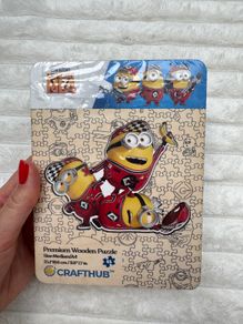 Crafthub Minion Despicable Me 4 Puzzle Despicably Cute Wooden Jigsaw Puzzle New Damaged Blister Please see photos