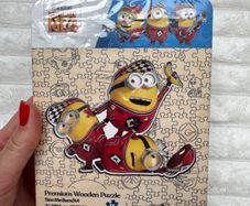 Crafthub Minion Despicable Me 4 Puzzle Despicably Cute Wooden Jigsaw Puzzle New Damaged Blister Please see photos