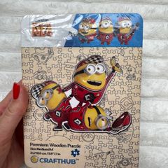 Crafthub Minion Despicable Me 4 Puzzle Despicably Cute Wooden Jigsaw Puzzle New Damaged Blister Please see photos