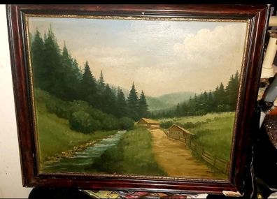 Mesterhazy antique oil painting
