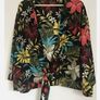 Multi Floral Wrap Long Sleeve Top   Stradivarius, Size M Image 3
