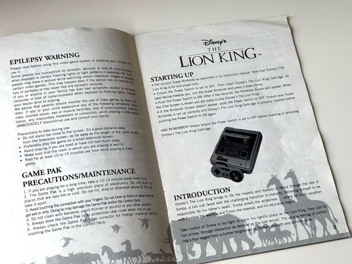 Disney's The Lion King for Nintendo SNES - Boxed