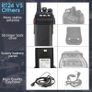 RT24 Walkie Talkie PMR446 License-free Professional Two Way Radio 16 Channels Walkie Talkies Scan TOT with USB Charger and Earpieces,Adults (Black, 1 Pair Image 5