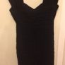 River Island black ruffle body con dress Image 3