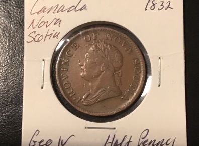 Canada Nova Scotia 1832 GV Half Penny