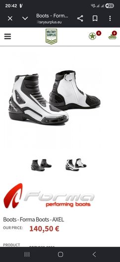 Forma axel boots size 9