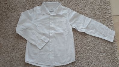 Boy 6-7Y Long Sleeve White Cotton Shirt