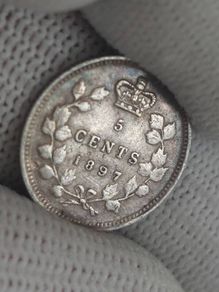 1897 Canada Silver 5 Cents