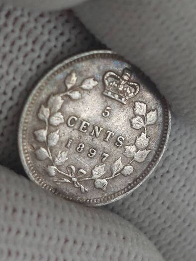 1897 Canada Silver 5 Cents