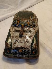 1950 Philippe Biedermeier Porsche 356 Tin Plate Car