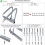 NEW SALE | 3 Bike Stand Floor or Wall mounted bike rack for garage Bicycle Parking rack Cycle Storage Locking Stand Image 3