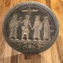 Vintage Persian pewter and brass plates Image 6