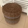 Woven Wicker Stool Image 2