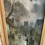 Vintage antique holly Trio print's in gold frame Image 9