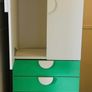 IKEA SMASTAD PLATSA Wardrobe White/Green 4 Drawers Image 2