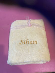 Embroidered Personalised Hand Towel