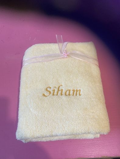 Embroidered Personalised Hand Towel