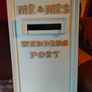 Handcrafted wedding post box for hire. Image 3