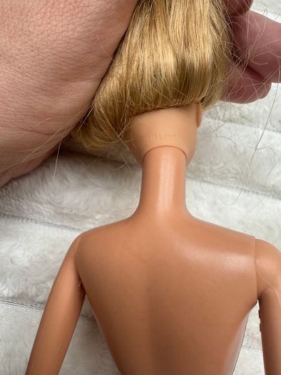 Barbie Pretty Flowers Floral Mattel Doll Blonde Vintage Damaged Hands Used Please see pictures