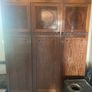 Antique Solid Mahogany 3 Door Wardrobe Image 2