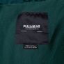 Pull & Bear Dark Forest Green Stand Collar Zip Front Short Puffer Jacket Size M Image 2